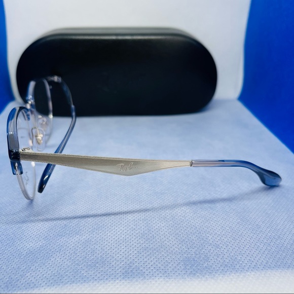 Rayban Reading Glasses Model RB5396 3084 Color: Silver / Blue  51mm/19 with case - Picture 4 of 6